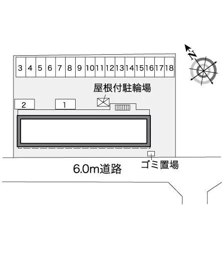 ★手数料０円★名護市大西３丁目 月極駐車場